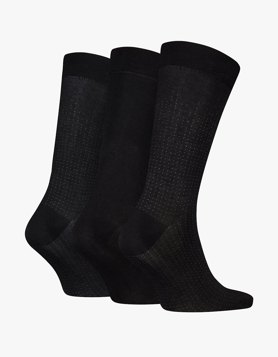 3 Pack Giftbox Dropknee Mens Socks Black