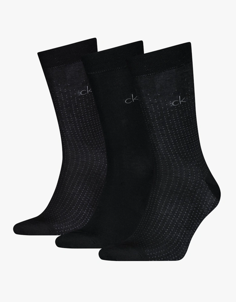 3 Pack Giftbox Dropknee Mens Socks Black