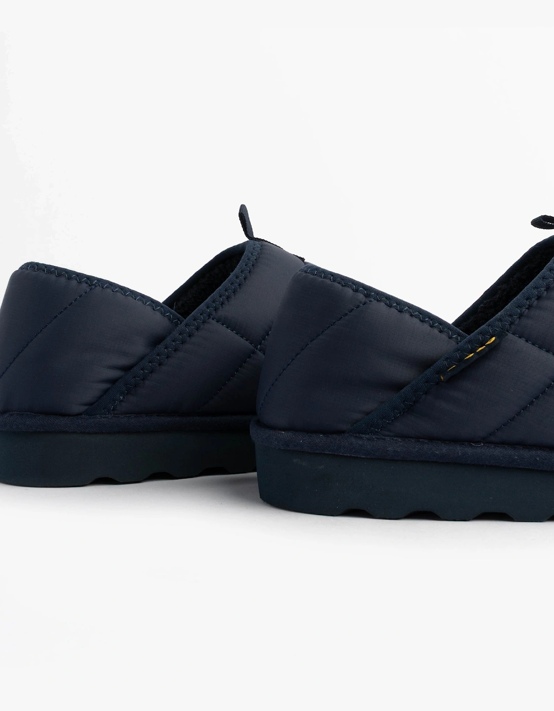 EVERETT Mens Full Slippers Navy/Gold