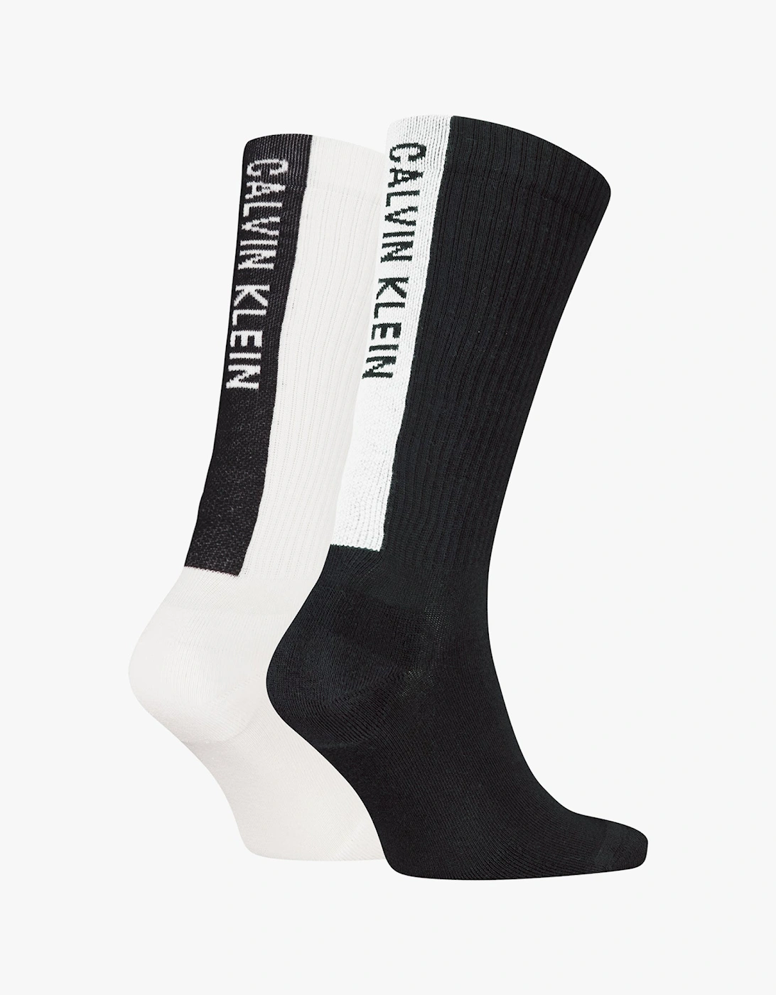 2 Pack Back Logo Mens Socks Black & White