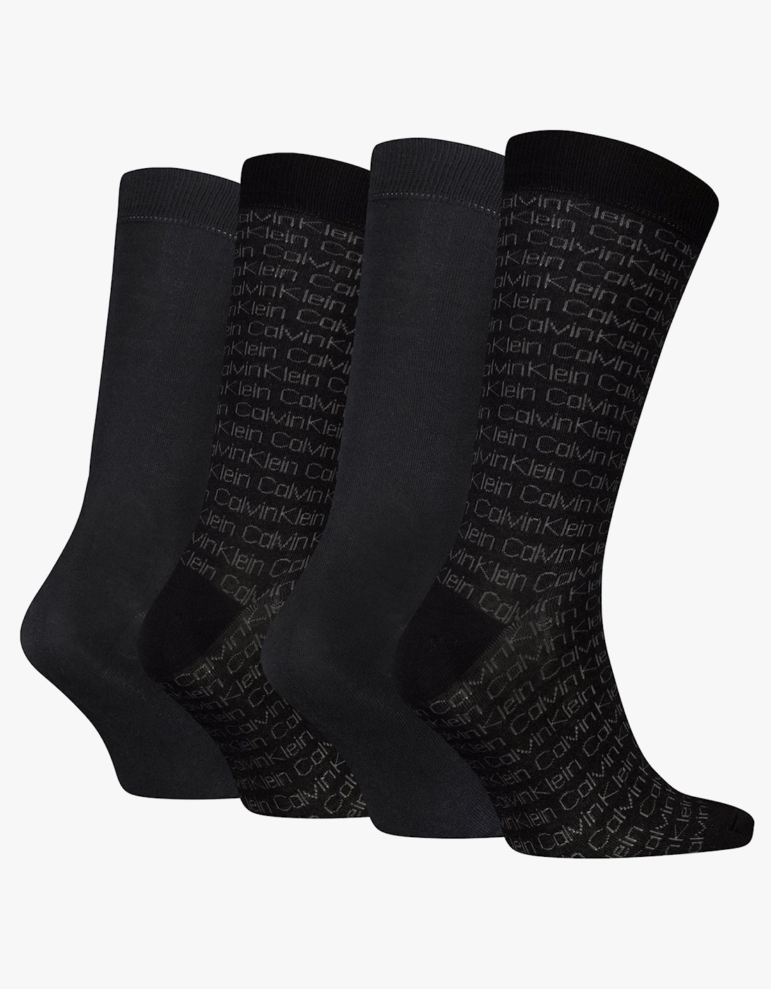 4 Pack Giftbox AOP Mens Socks Black
