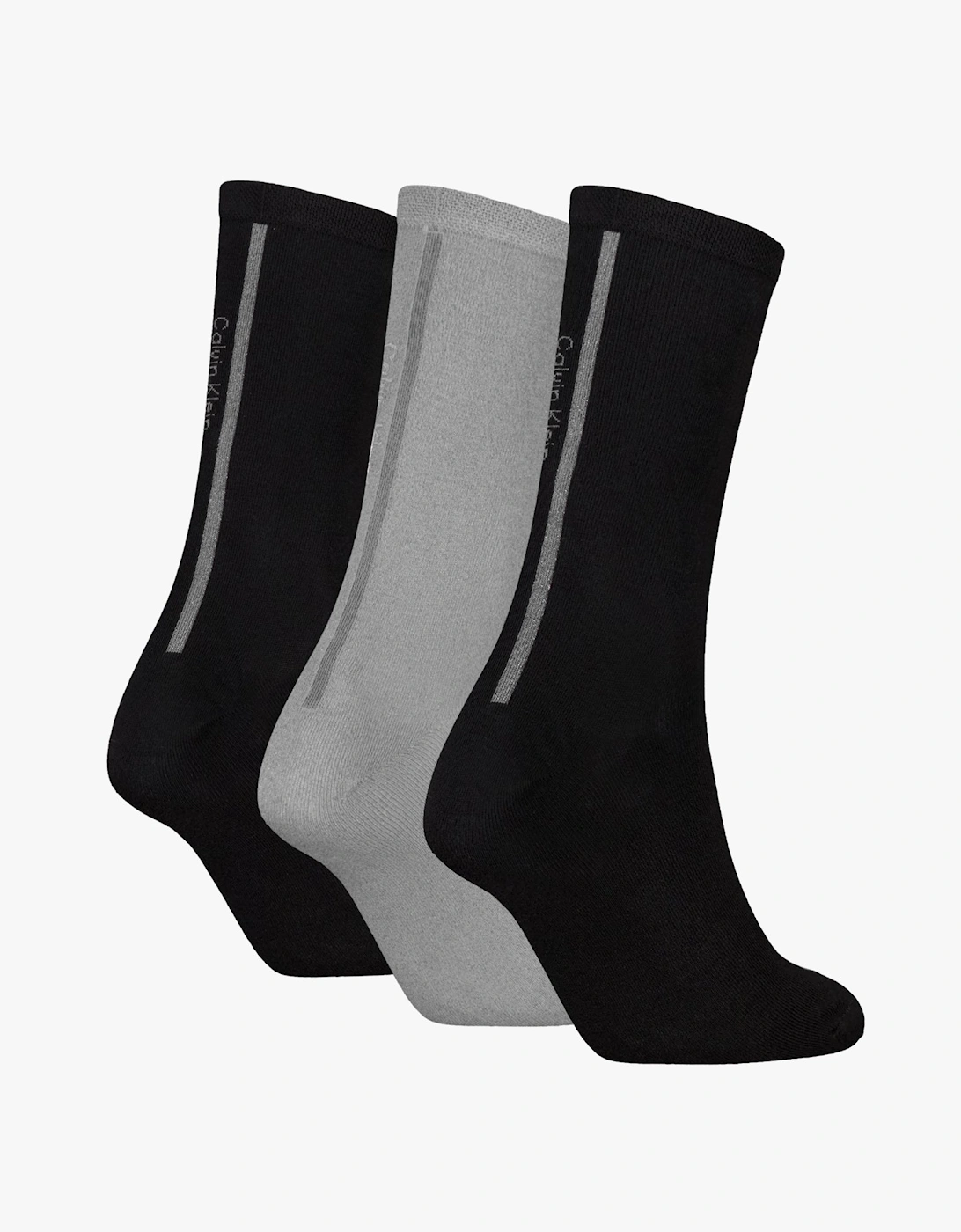 3 Pack Giftbox Lurex Womens Socks Black