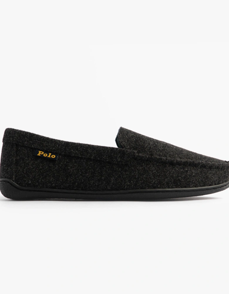 BRENAN WOOL Mens Dress Shoe Slippers Black/Cream