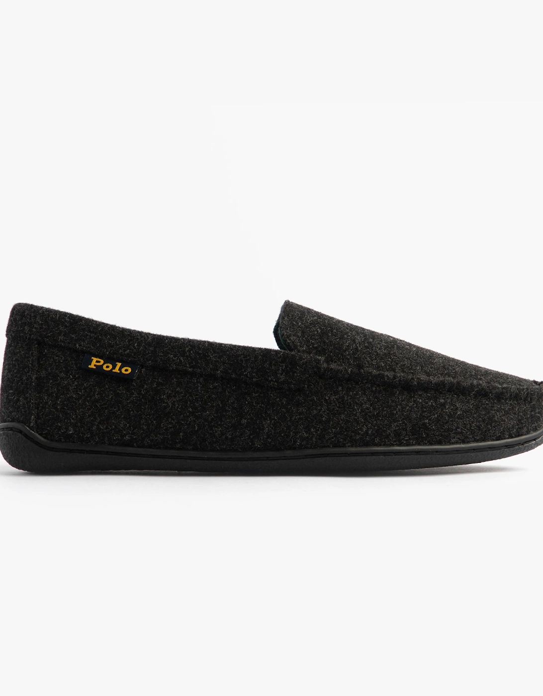 BRENAN WOOL Mens Dress Shoe Slippers Black/Cream, 7 of 6