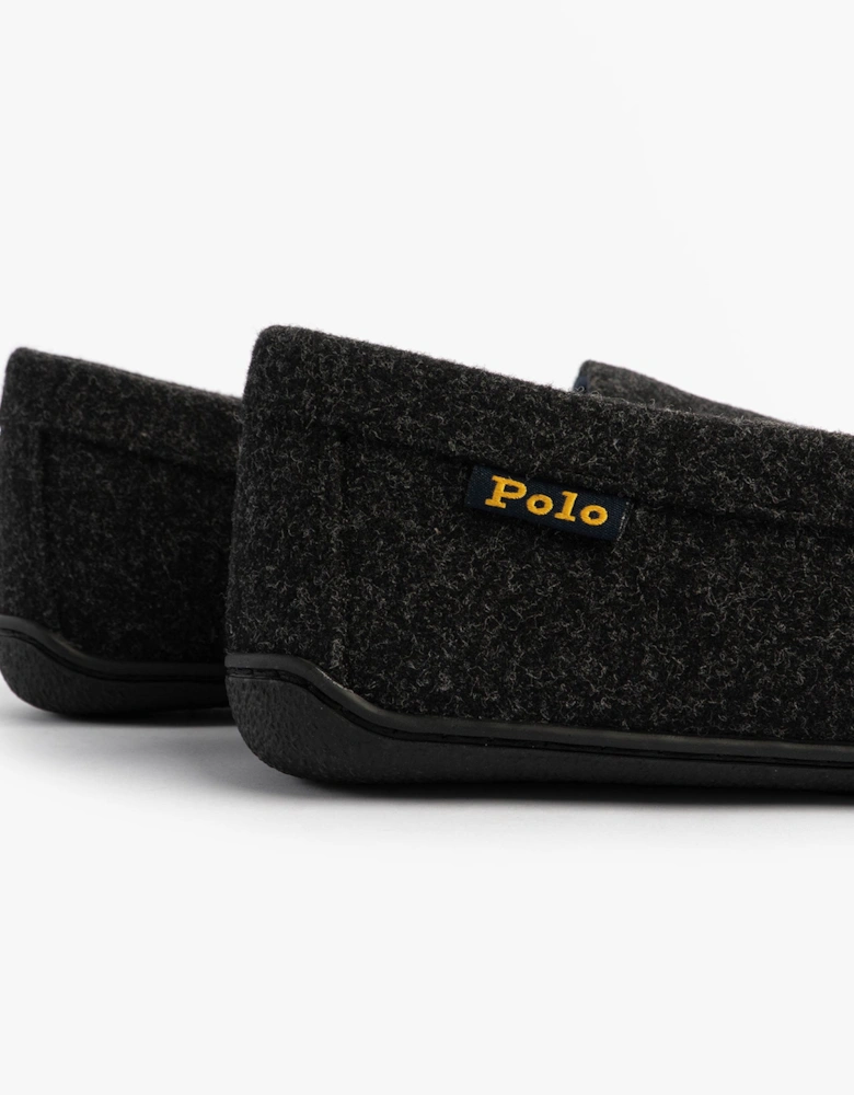 BRENAN WOOL Mens Dress Shoe Slippers Black/Cream