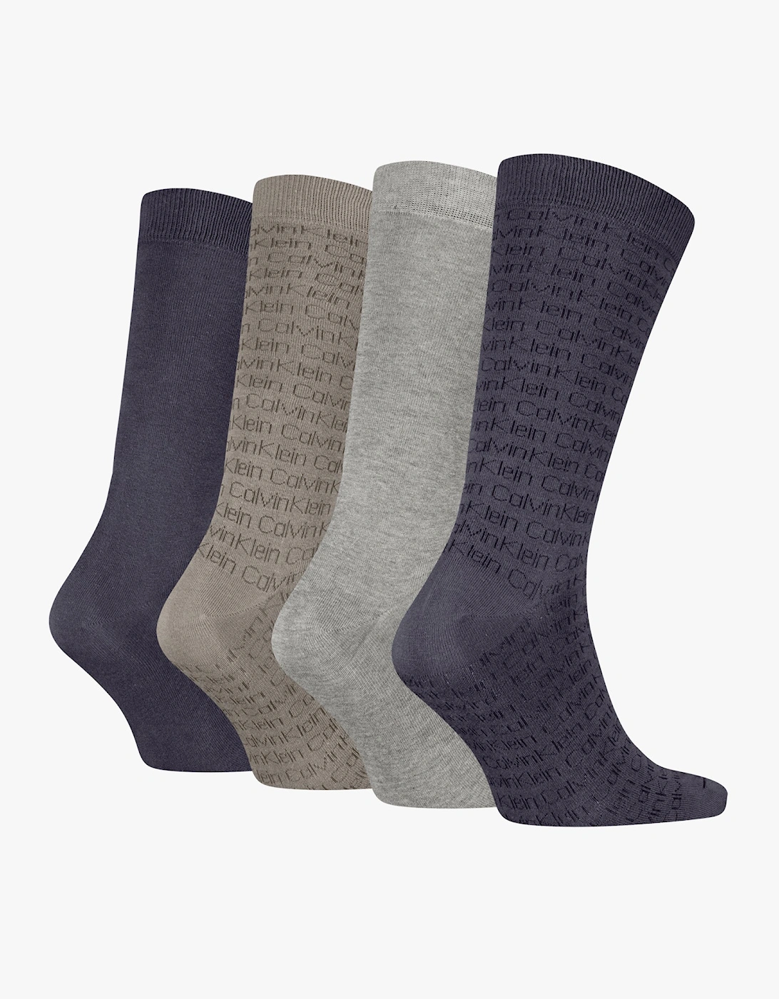 4 Pack Giftbox AOP Mens Socks Grey Combo