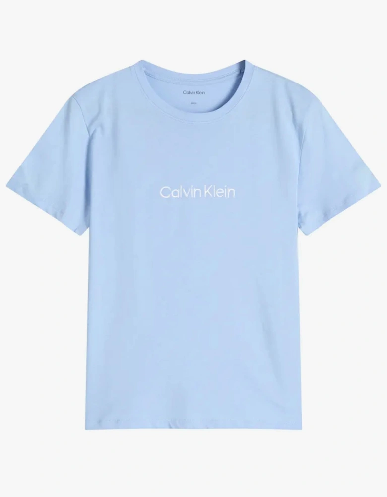 Womens T-Shirt & Short Pyjama Set Blue