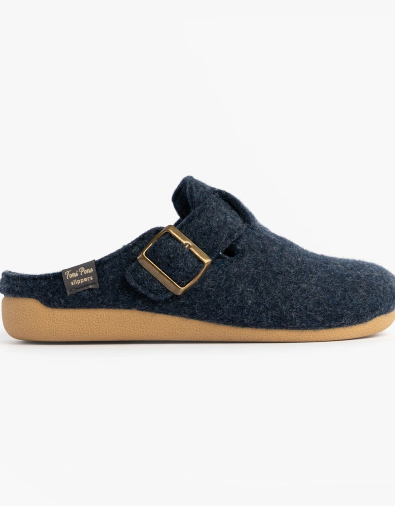 MIMA-FP Womens Mule Slippers Blue