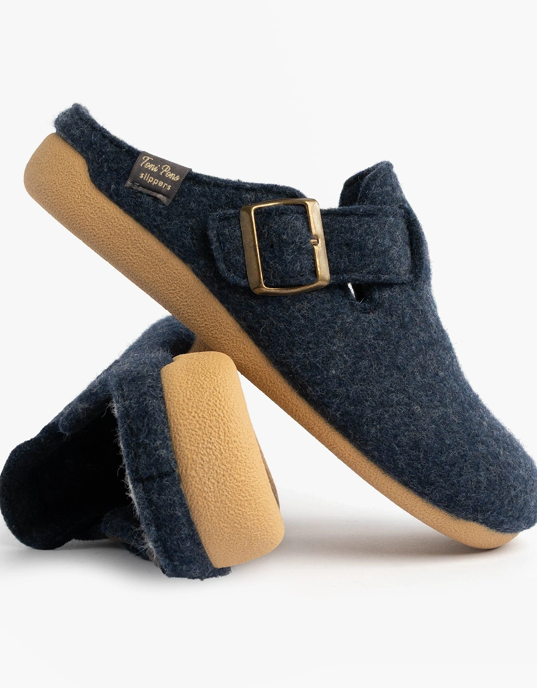 MIMA-FP Womens Mule Slippers Blue