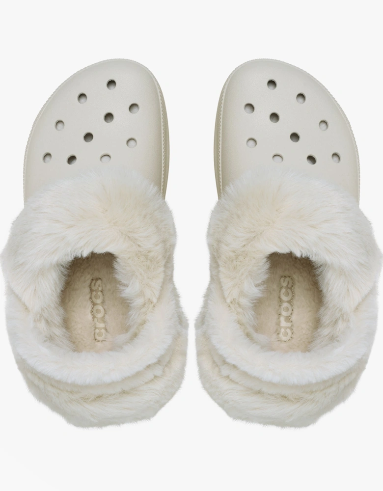 Womens BAE Lined Clog Stucco Cream
