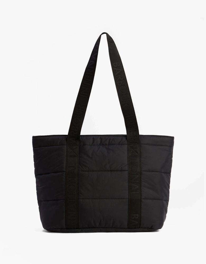 MONACO QUILT Tote Bag Womens Black