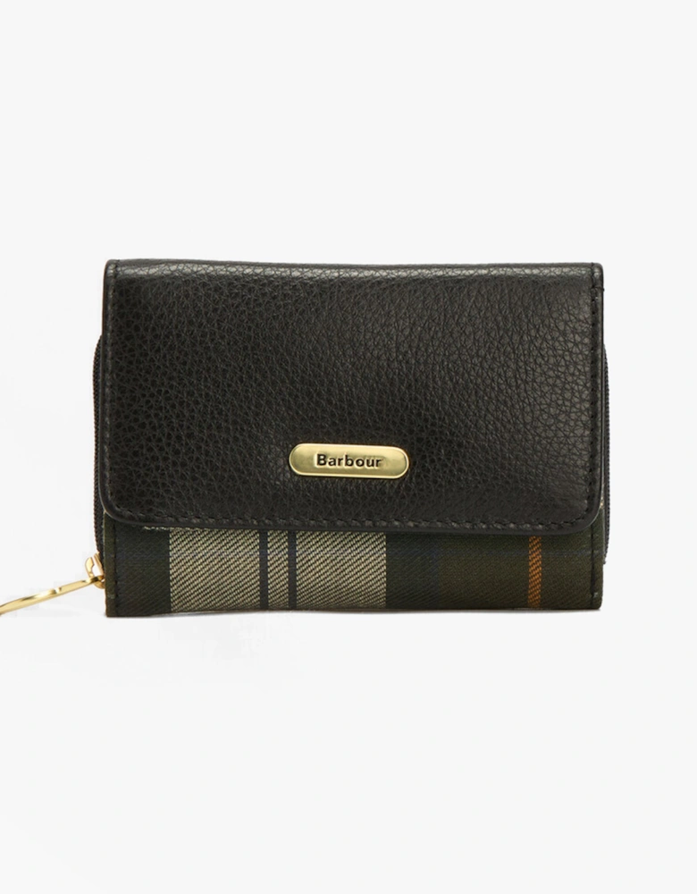 ROSA LEATHER French Purse Womens Black