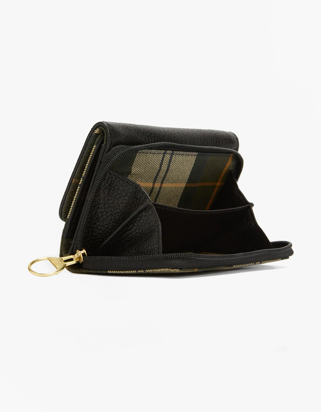 ROSA LEATHER French Purse Womens Black