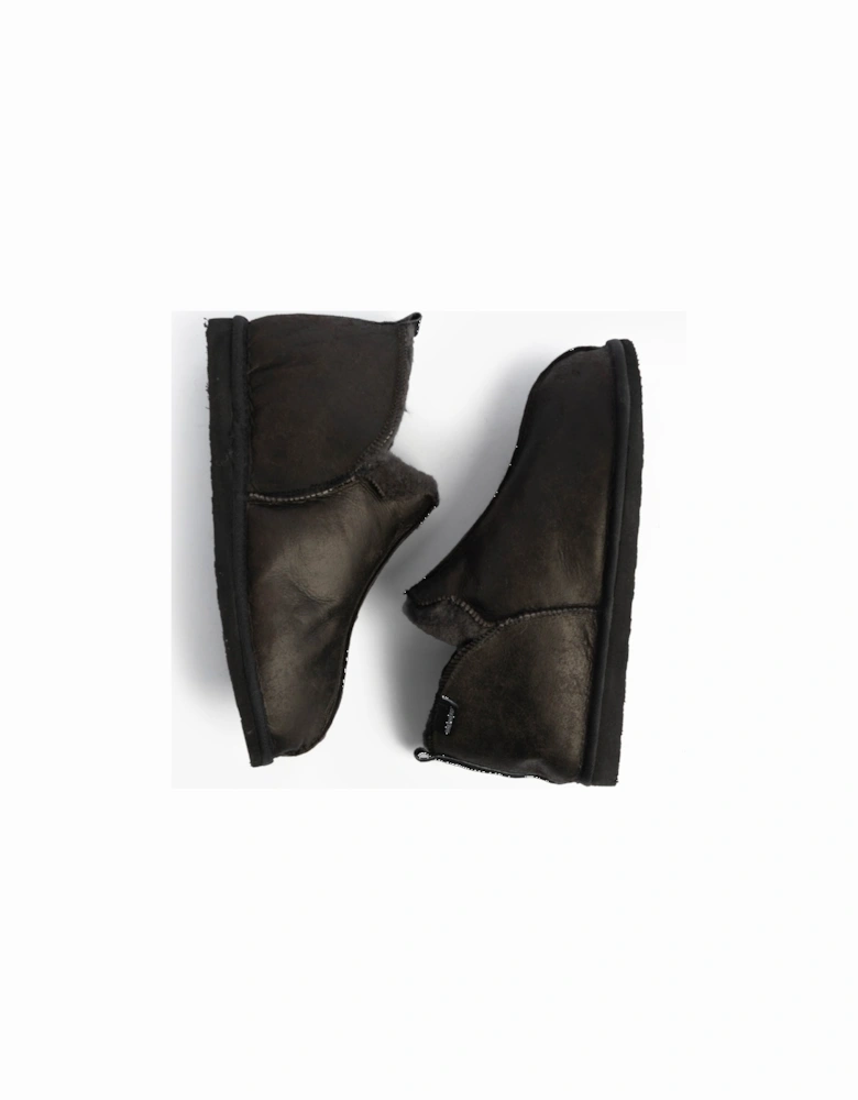 ANNIE Womens Slippers Matt Black