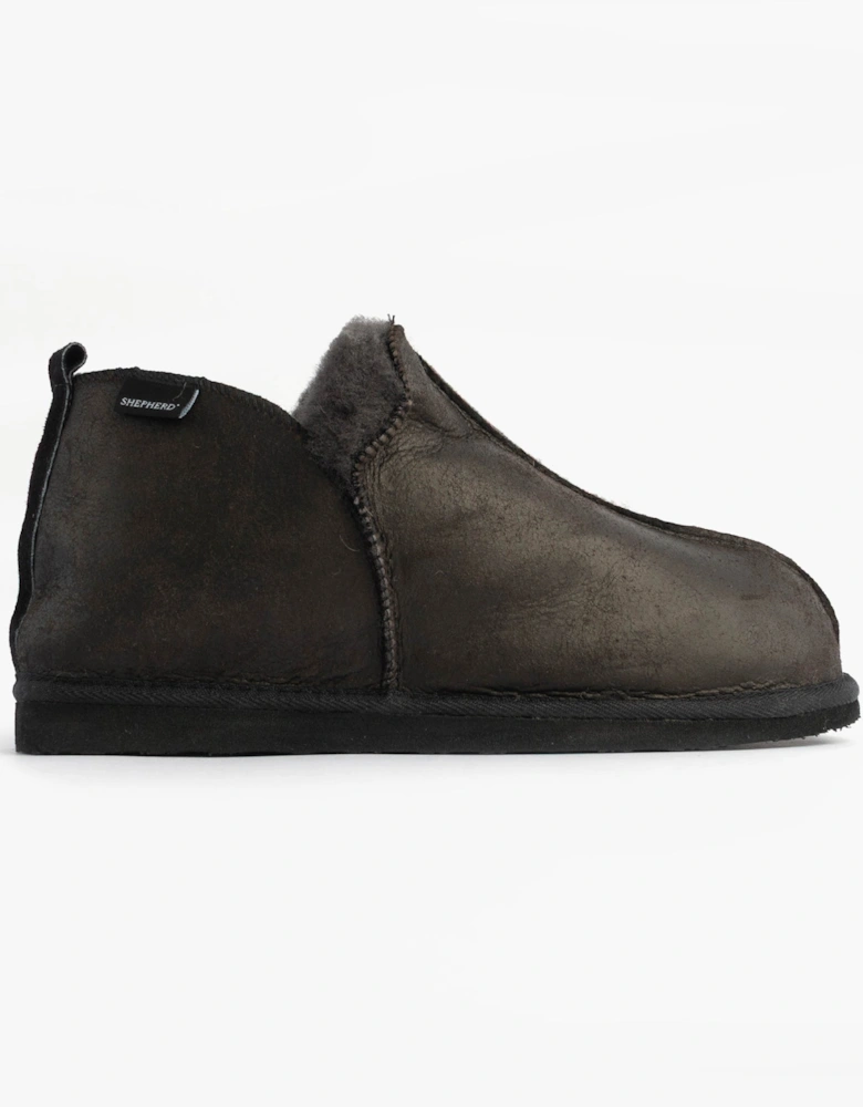 ANNIE Womens Slippers Matt Black