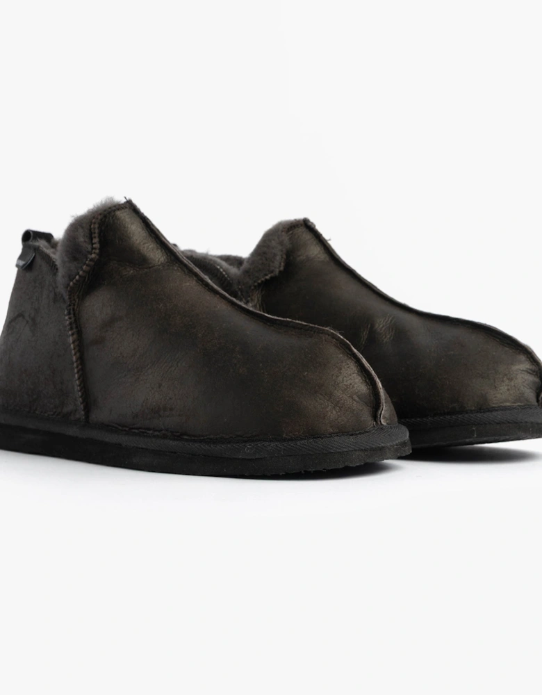 ANNIE Womens Slippers Matt Black