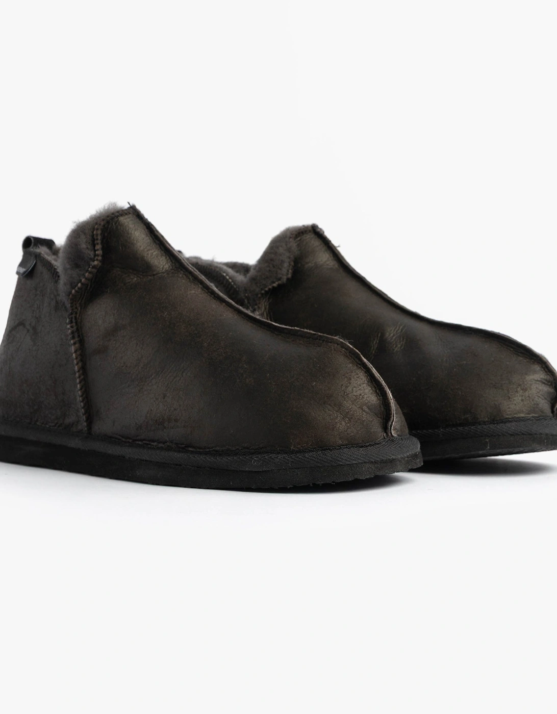ANNIE Womens Slippers Matt Black
