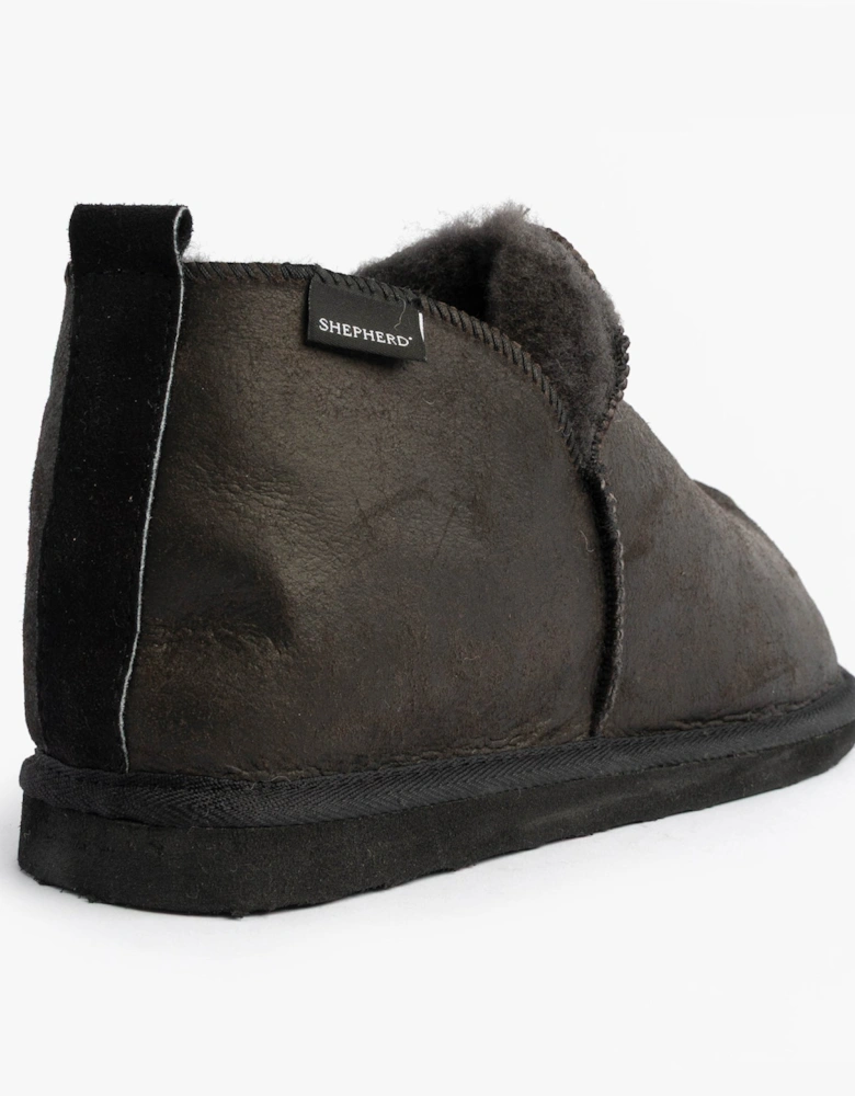ANNIE Womens Slippers Matt Black