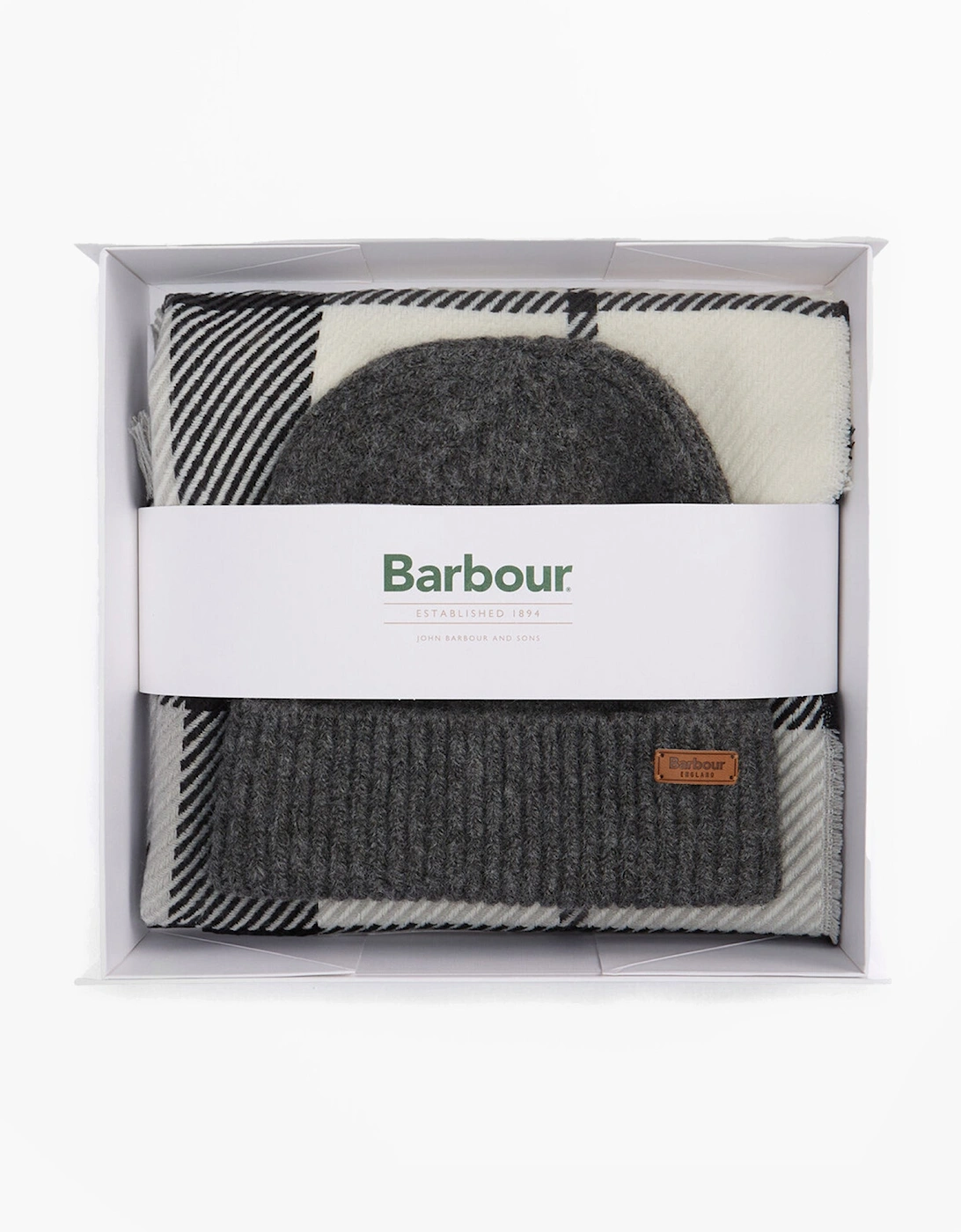PENDLE BEANIE & BLAIR SCARF Gift Set Womens Monochrome