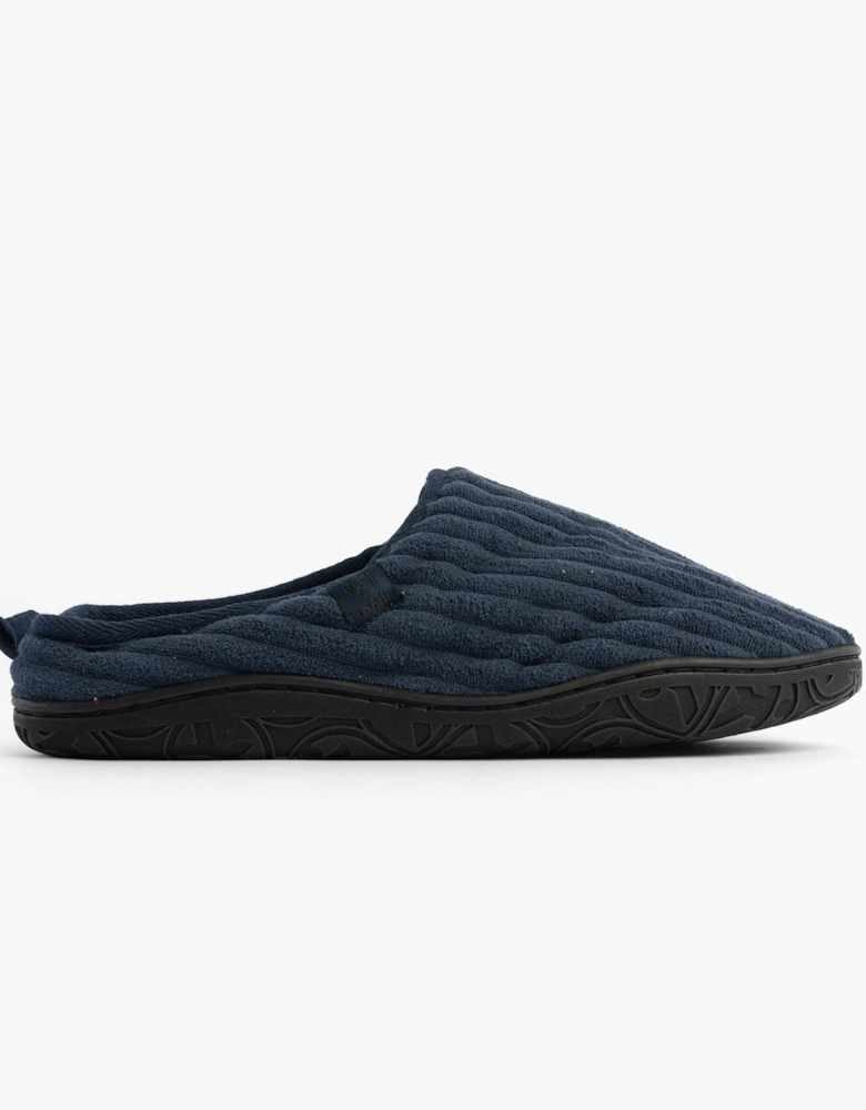 JAMIE Mens Mule Slippers Navy