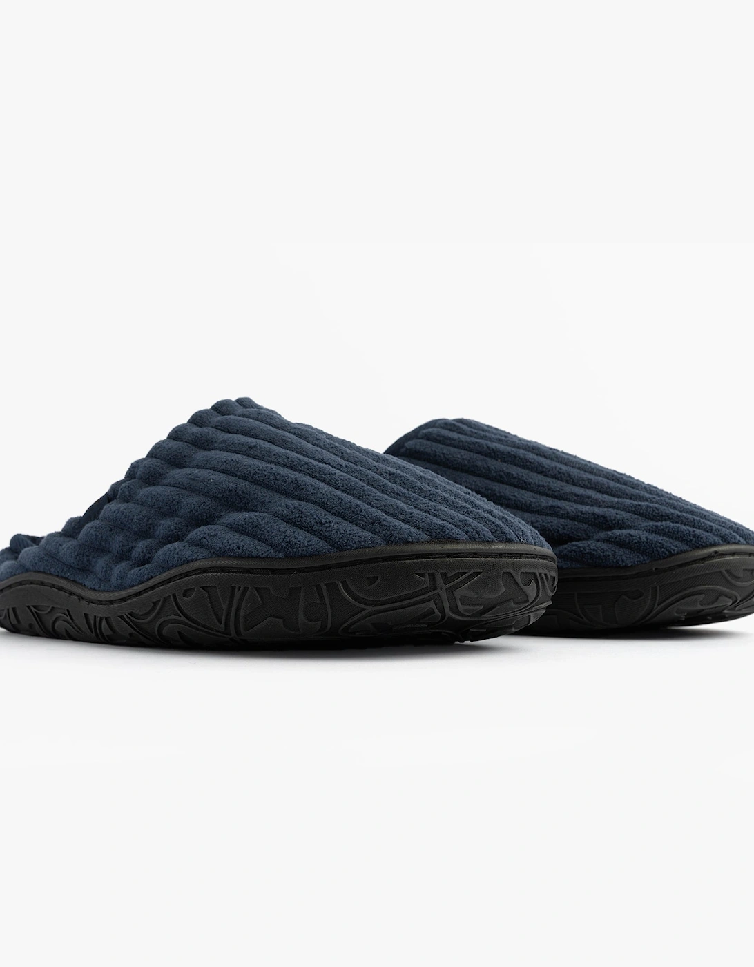 JAMIE Mens Mule Slippers Navy