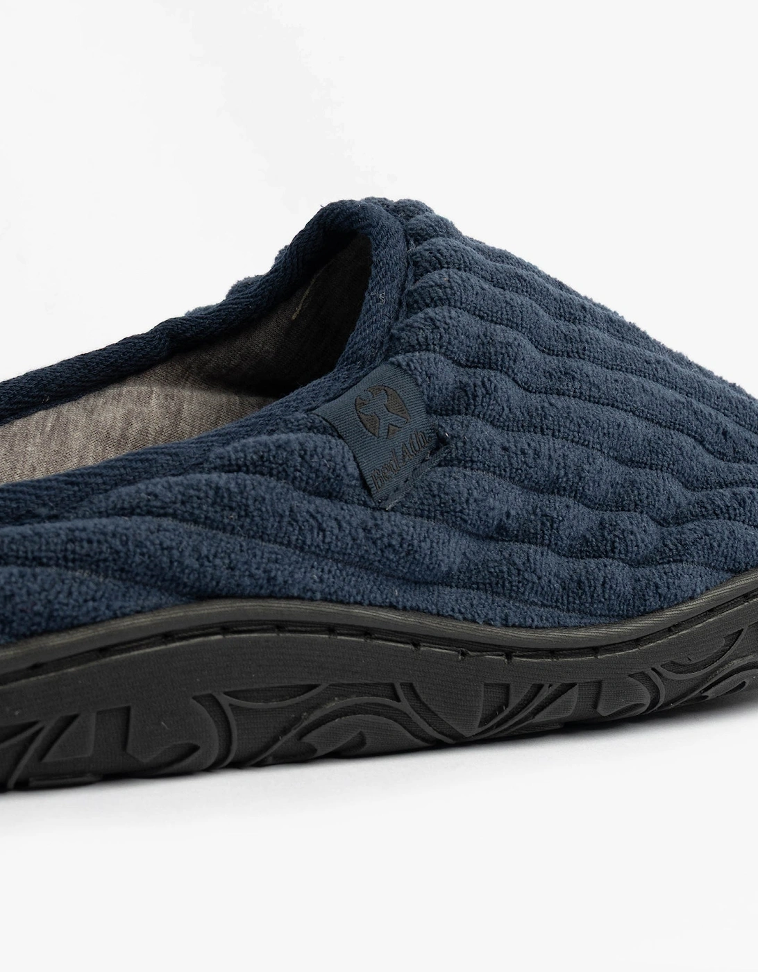 JAMIE Mens Mule Slippers Navy