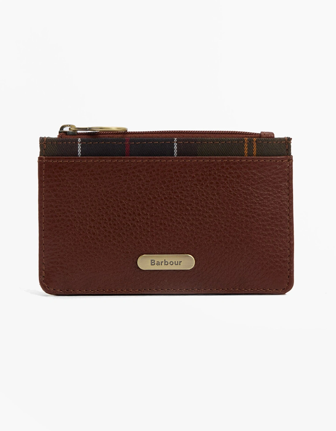 Women's Barbour ALDER LEATHER Card Holder Womens Brown/Classic