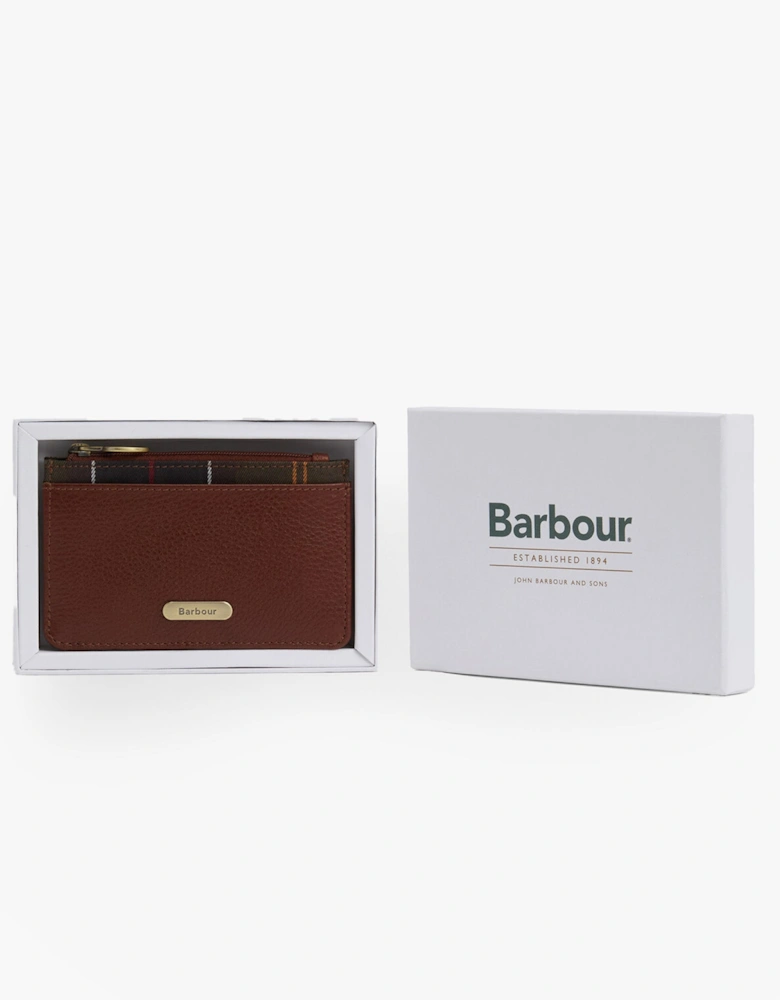 ALDER LEATHER Card Holder Womens Brown/Classic