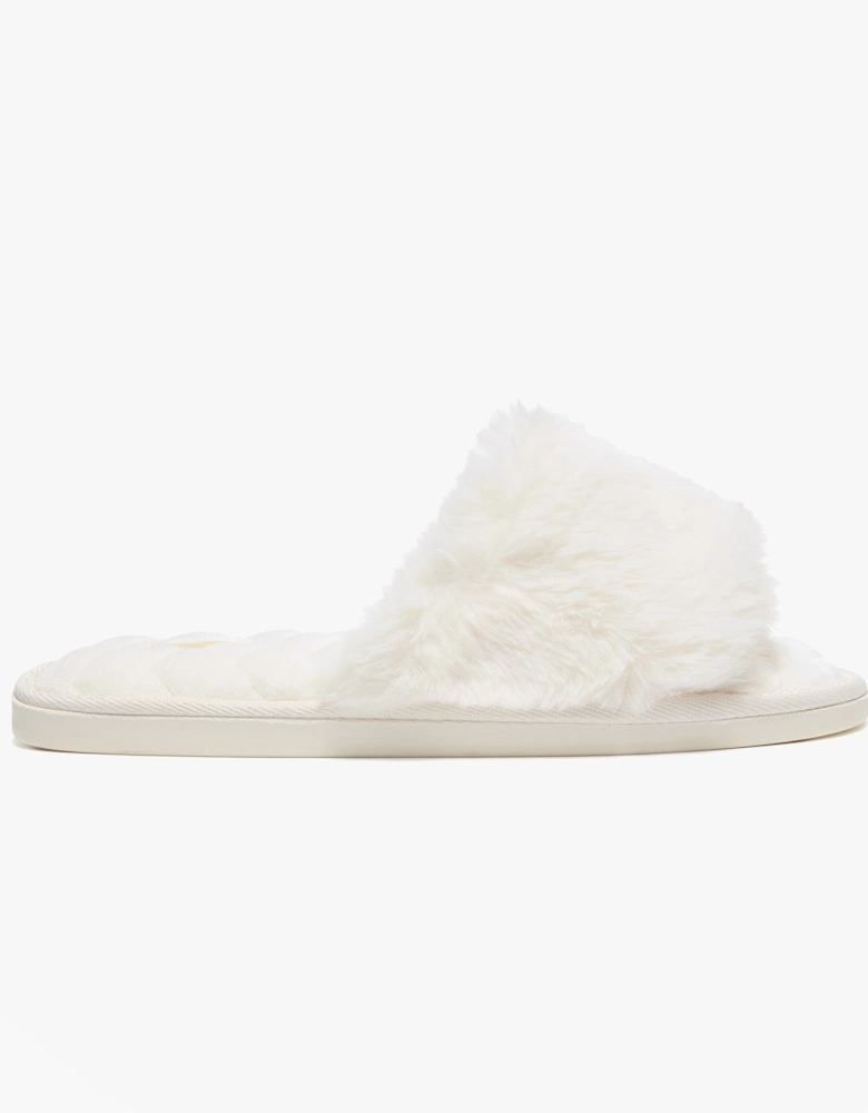 ERIN Womens Slipper Sliders Cream
