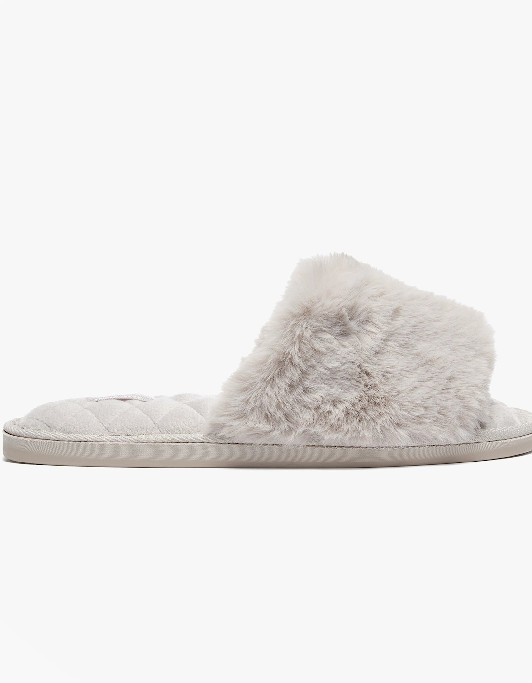 ERIN Womens Slipper Sliders Light Grey, 2 of 1
