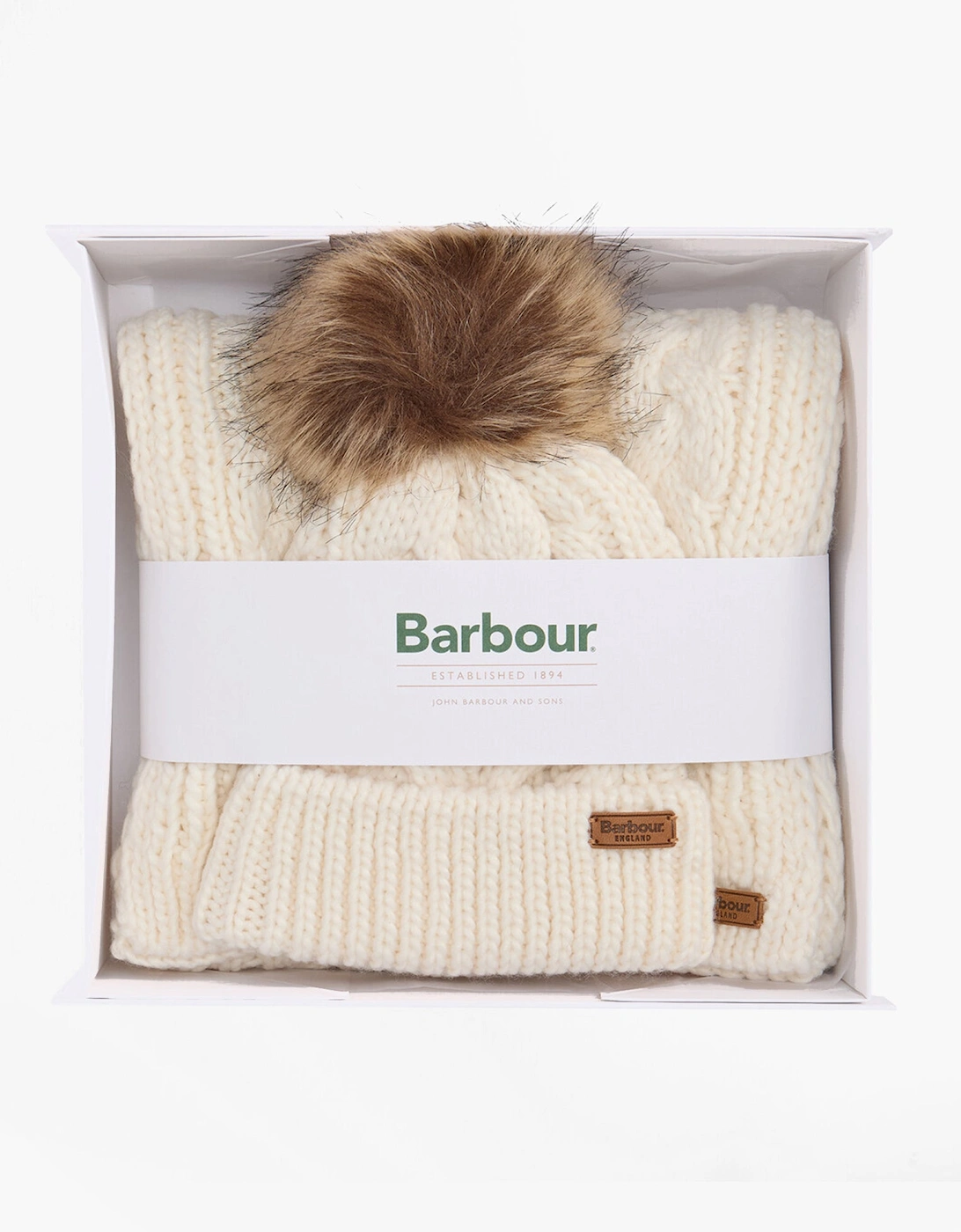PENSHAW BEANIE & SCARF Gift Set Womens Cloud