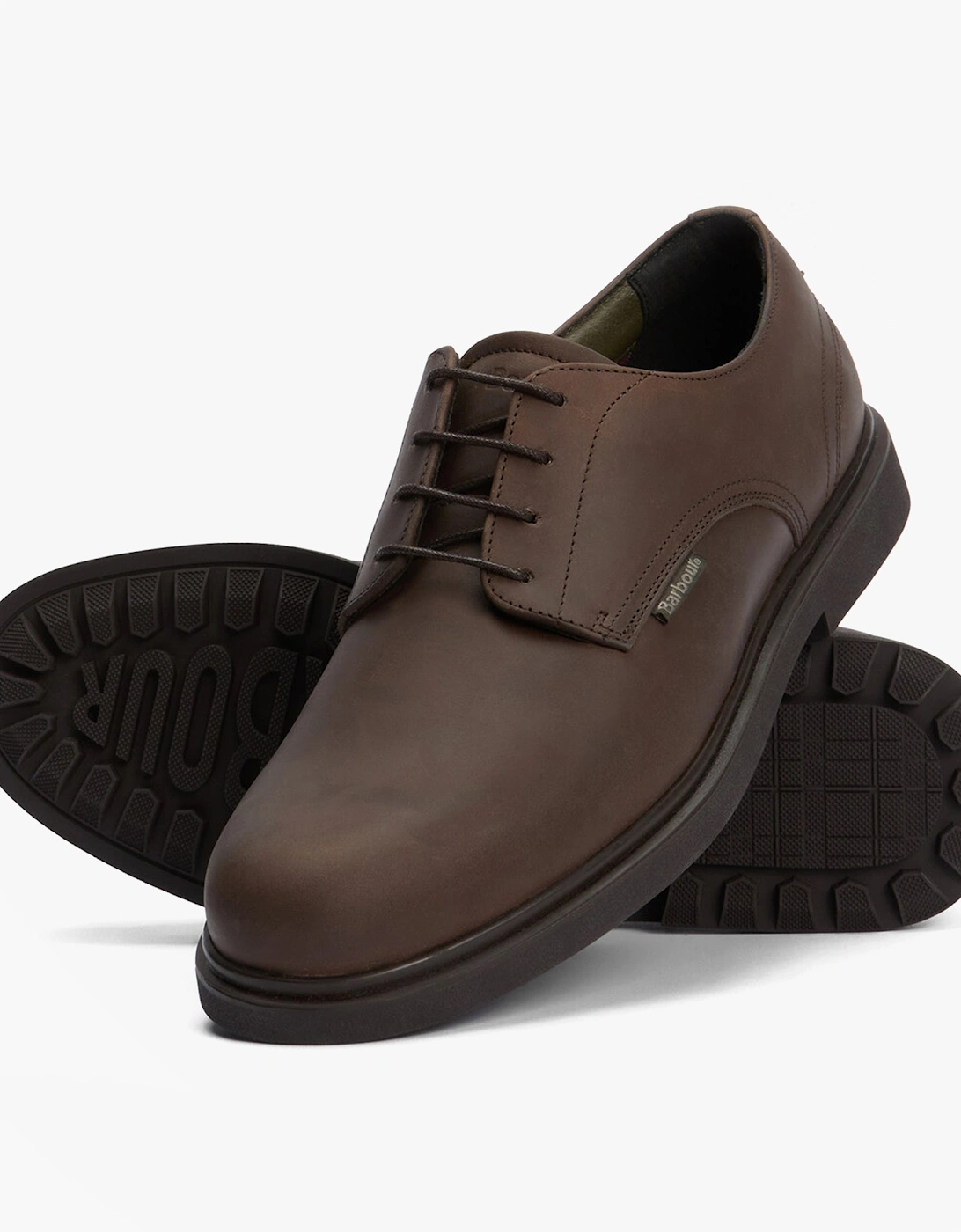 CARTHY Mens Derby Shoes Dark Brown