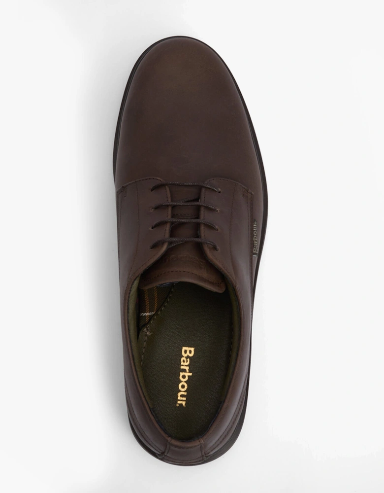 CARTHY Mens Derby Shoes Dark Brown