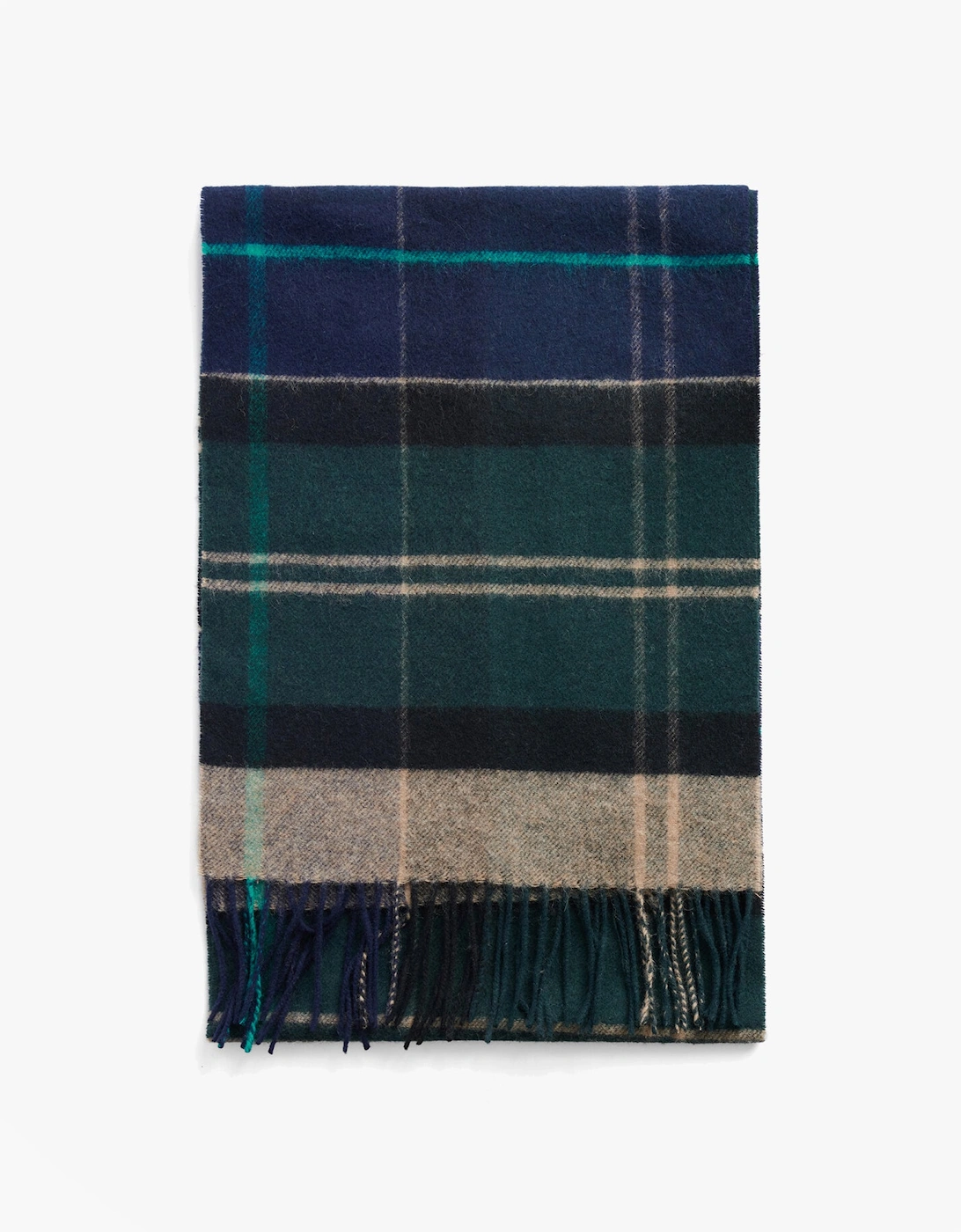 INVERNESS TARTAN Mens Scarf Green Loch
