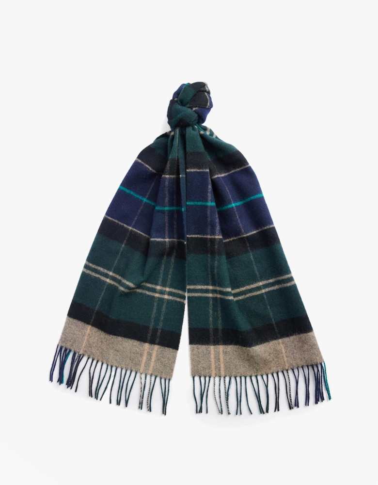 INVERNESS TARTAN Mens Scarf Green Loch