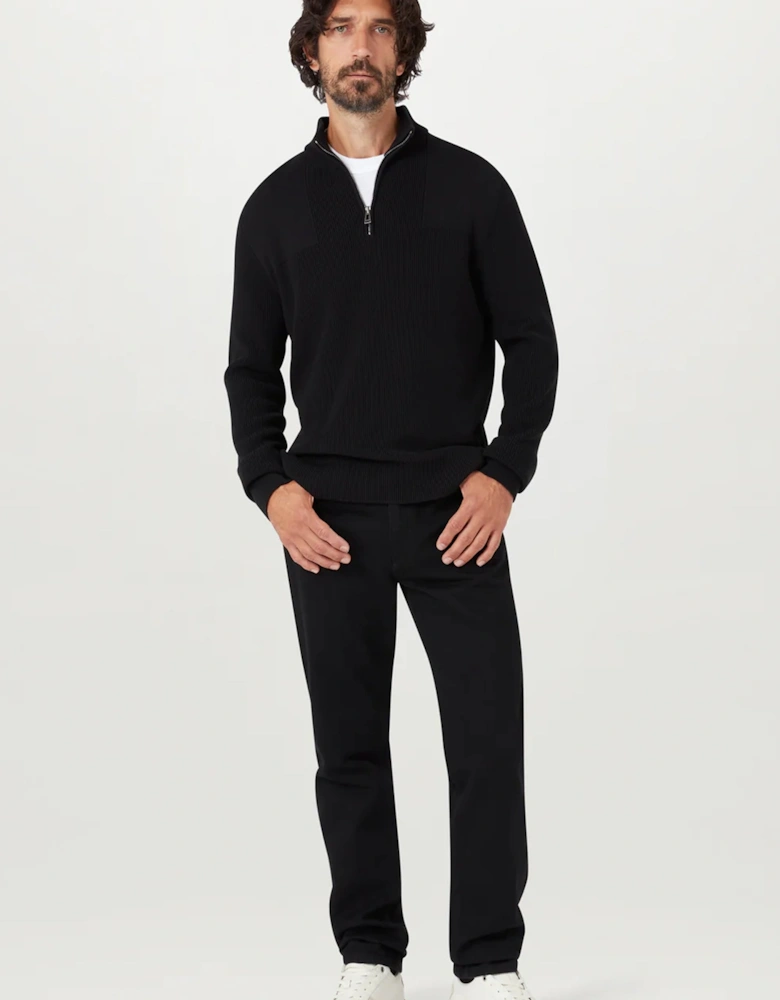 Commander Quarter Zip Jumper Black