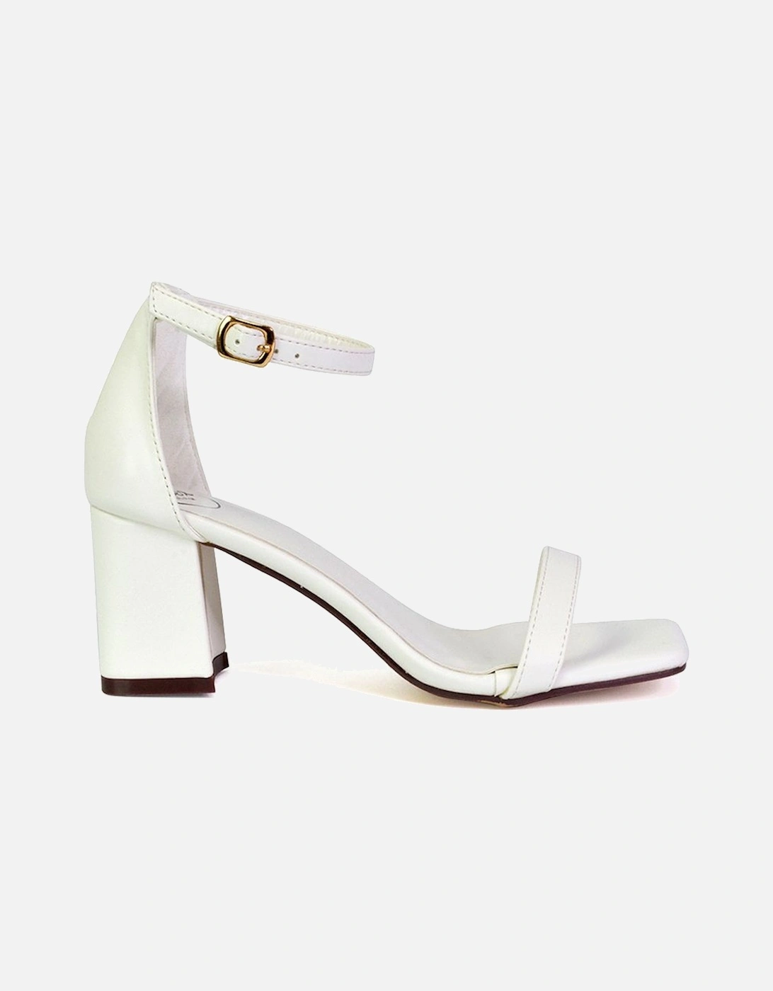 'Antigoni' Strappy Low Mid Block Heel Square Toe Sandals, 2 of 1