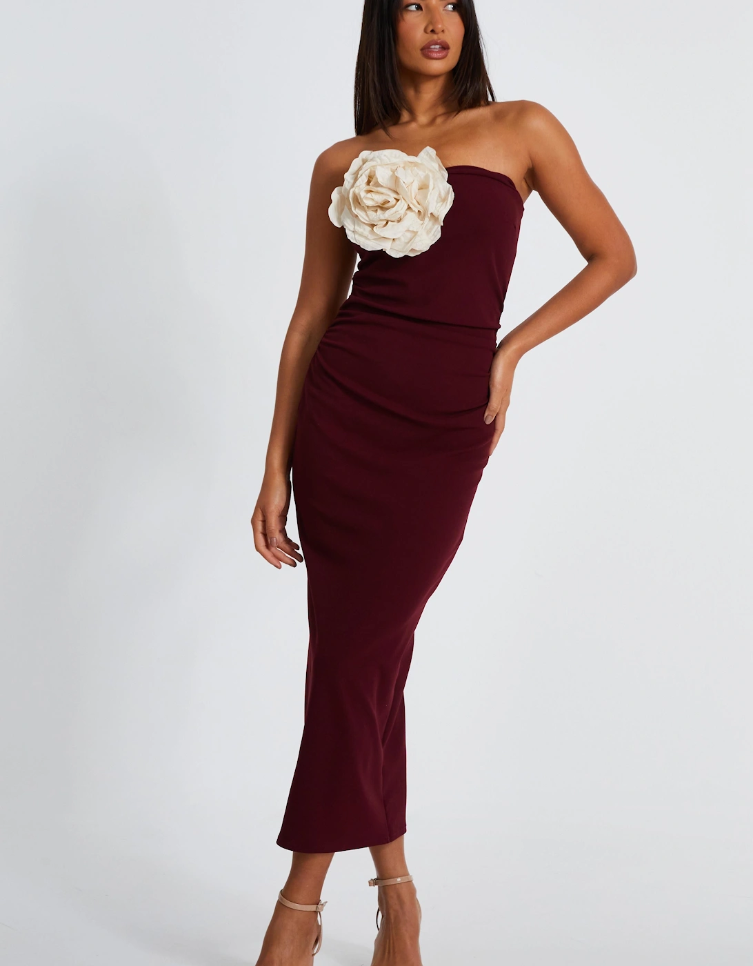 Red Corsage Midaxi Dress, 2 of 1