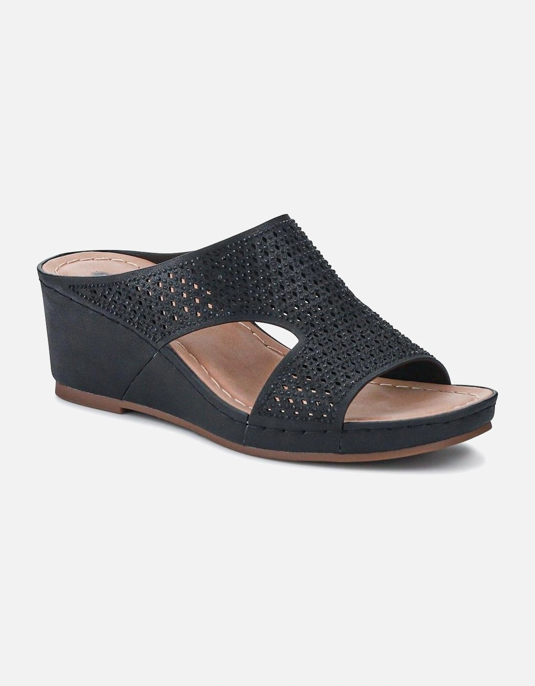 High Wedge Heel Mules, 2 of 1