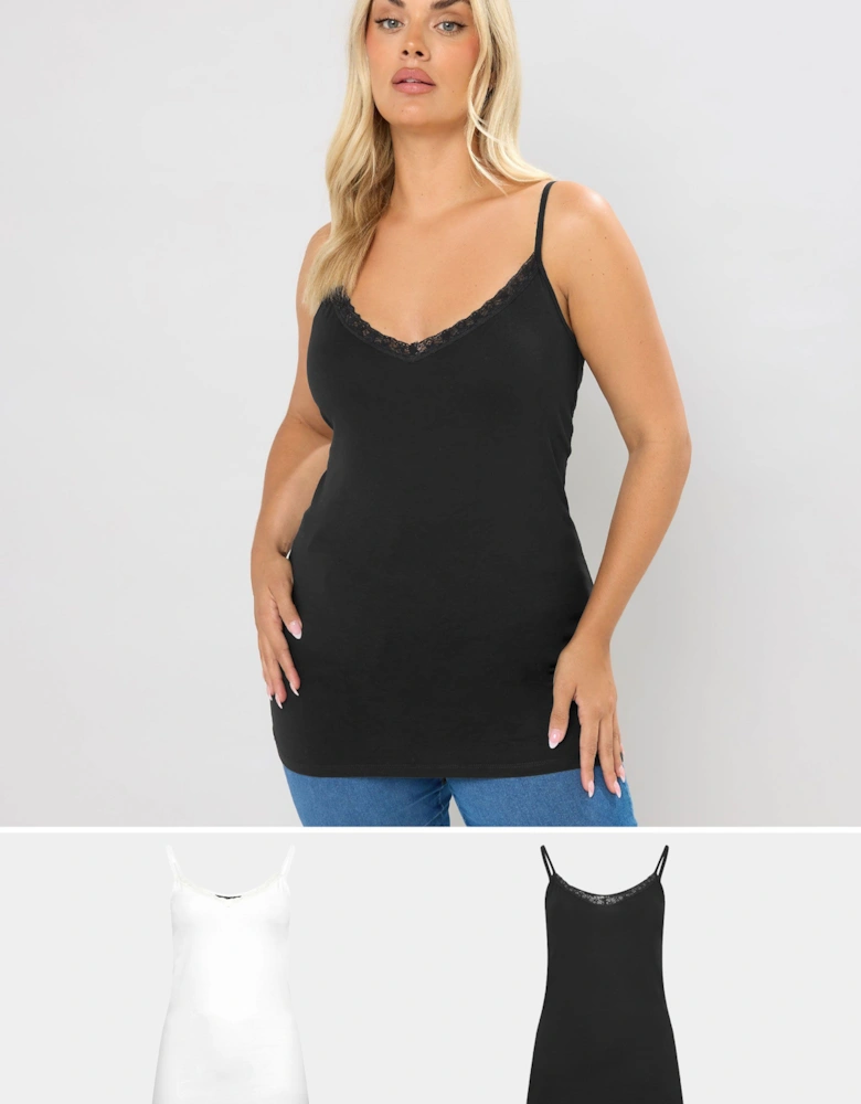 2 Pack Lace Cami Tops