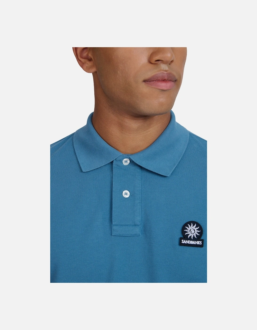 Badge Logo Polo Shirt Teal