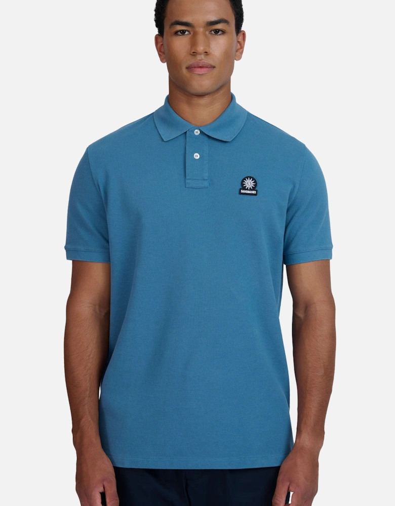 Badge Logo Polo Shirt Teal