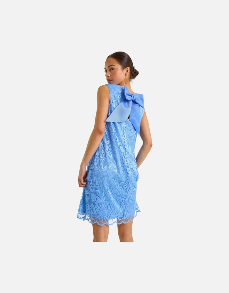 Petite Bow Back Lace Shift Dress