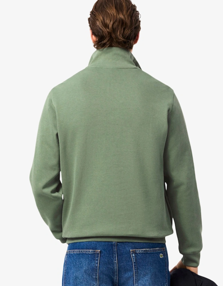 Men's Zip-Up High Neck Interlock Sweatshirt