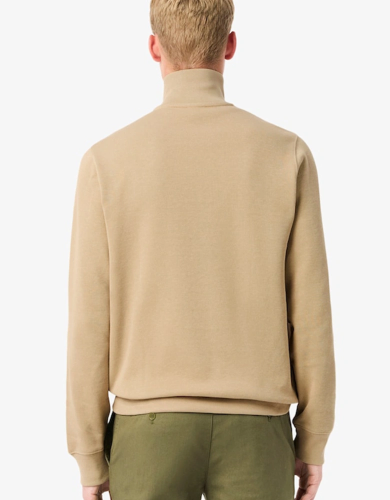 Men's Zip-Up High Neck Interlock Sweatshirt