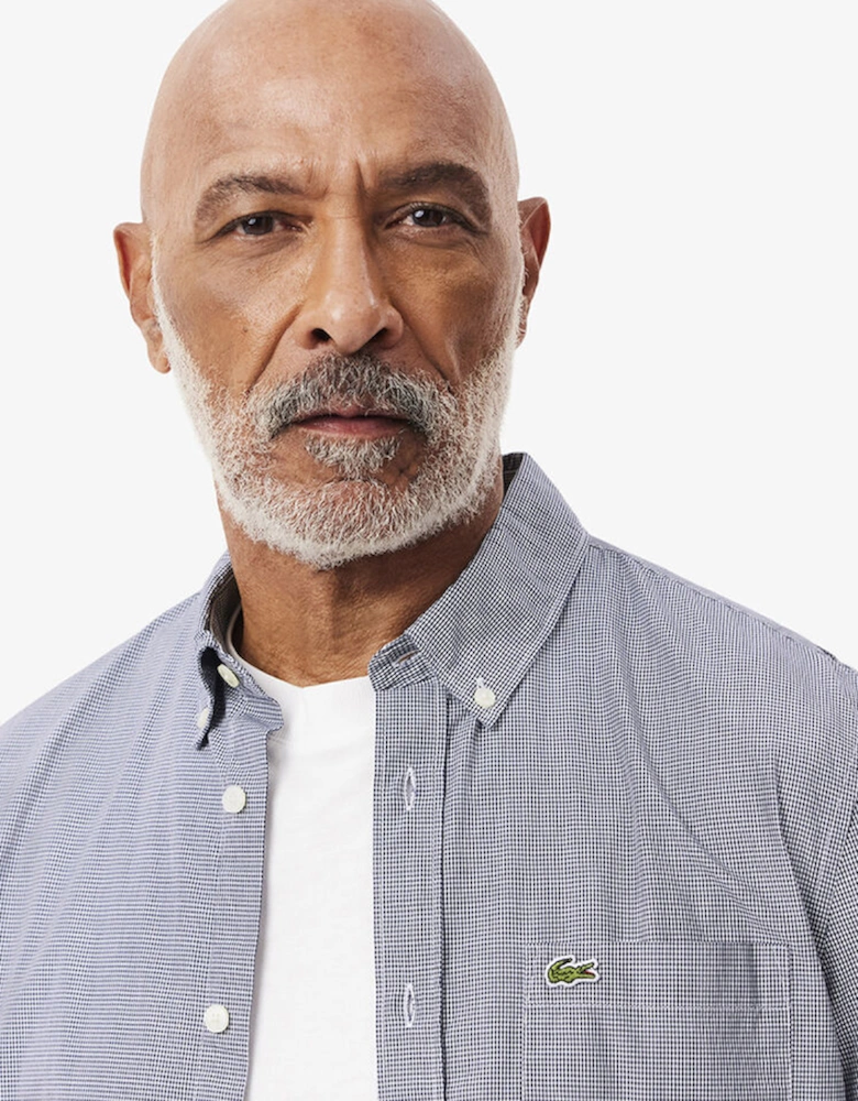 Regular Fit Gingham Poplin Shirt