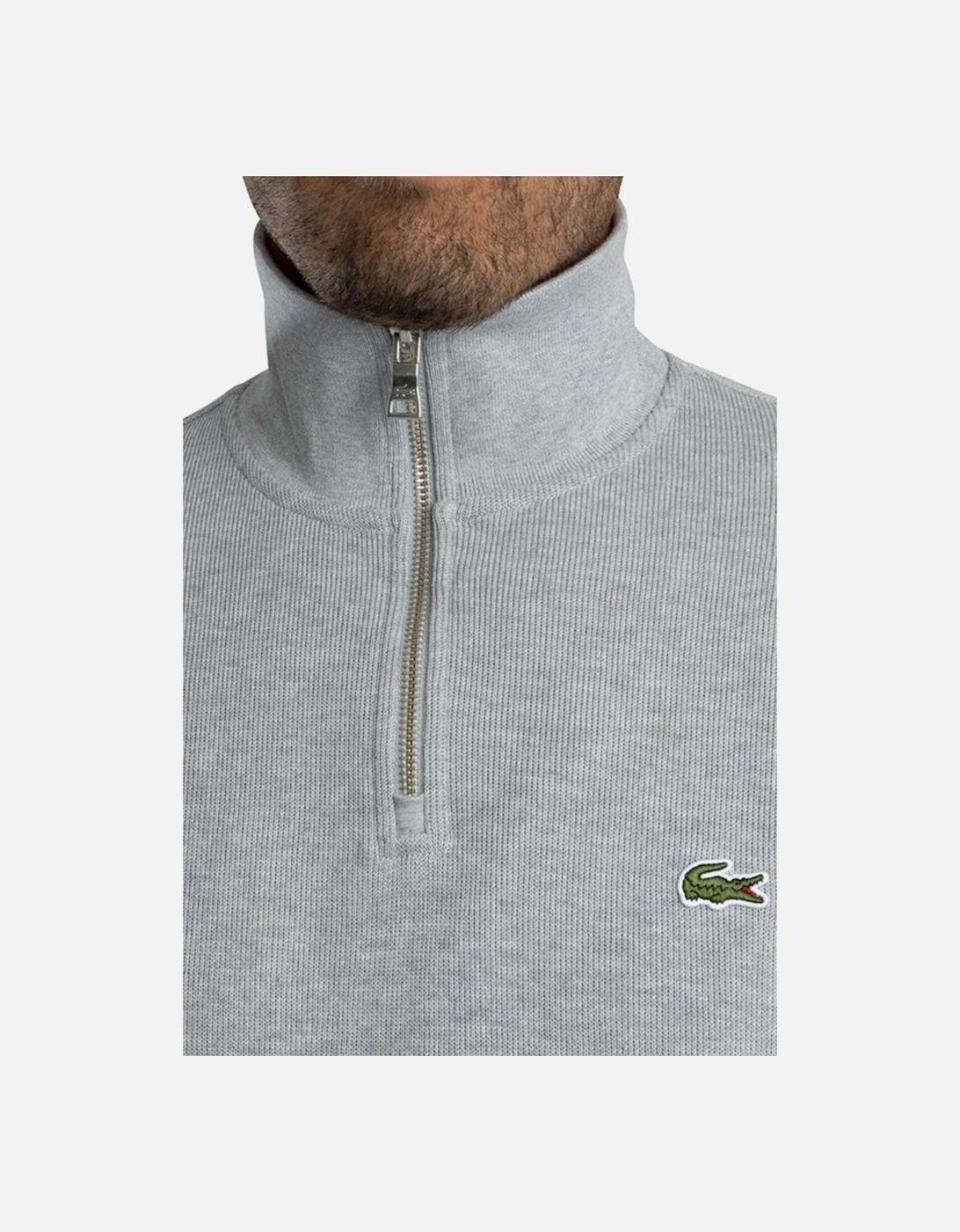 Men's Zip-Up High Neck Interlock Sweatshirt