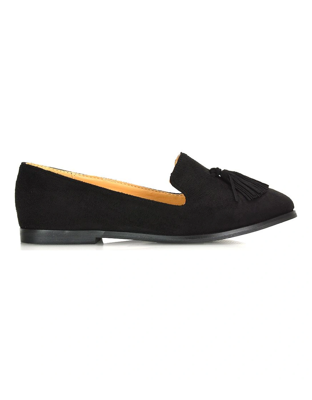 'Betsy' Flat Pointed Toe Tassel Loafer Shoes, 2 of 1