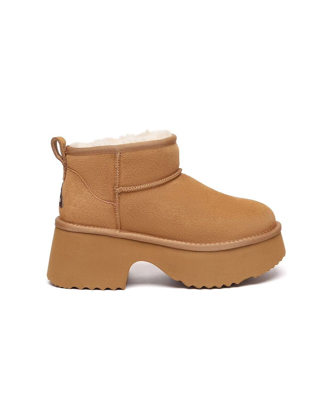 Real Sheepskin Women Nicobar 3-Way Style Platform Mid Boots with EVA Sole, 2 of 1
