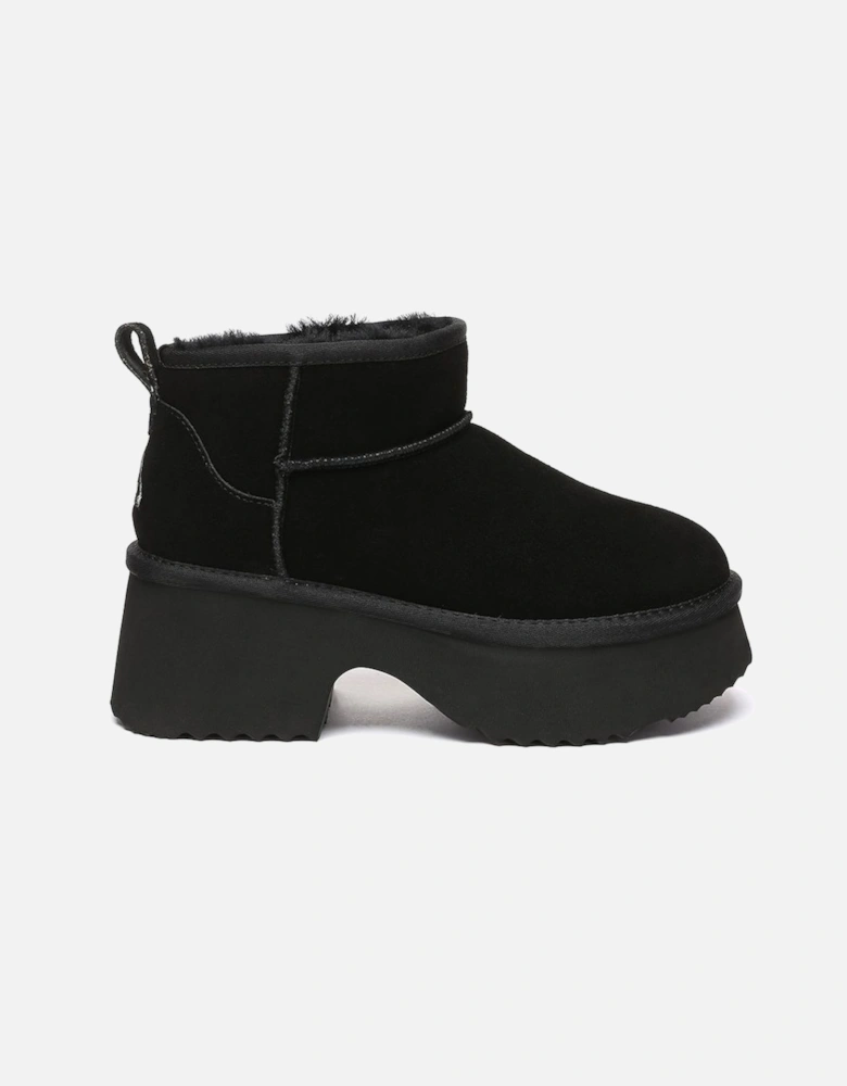 Real Sheepskin Women Nicobar 3-Way Style Platform Mid Boots with EVA Sole